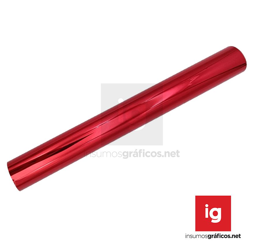 FOIL LASER Metalizado Rojo Brillo - 32cm 6m