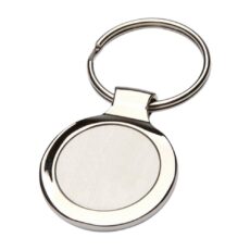 Llavero Metal Cromado Dome Redondo