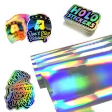 Autoadhesivo OPP Holográfico Plata - 33x48 7 cm