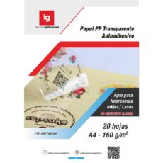 Autoadhesivo Transparente No apto agua 160g 20h A4