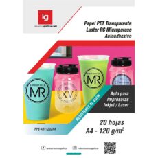 Autoadhesivo Transparente Res  al Agua 120g 20h A4