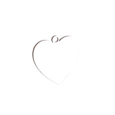 Colgante Corazón 70x70 mm x 10