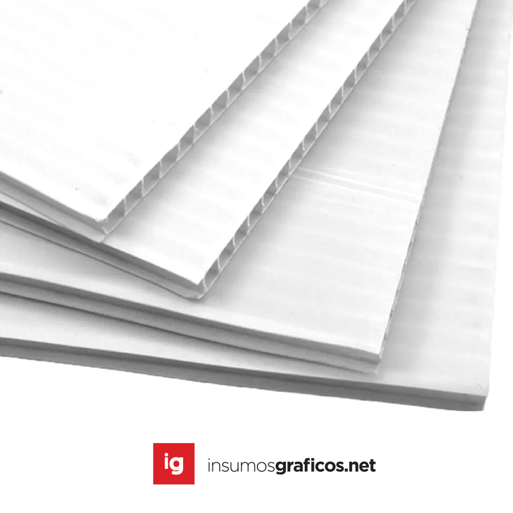 Corrugado Plástico Blanco 10 mm 122x244 cm