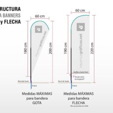 Fly Banner Estructura A200 B180x60 cm