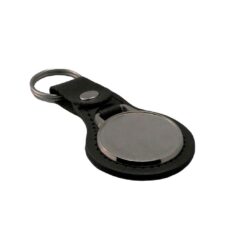 Llavero Metal y EcoCuero Dome Redondo