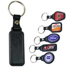 Llavero Plástico Dome Rectangular Largo 1 Cara