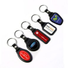 Llavero Plástico Dome Rectangular Largo 2 Caras