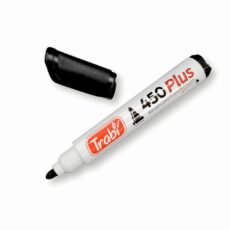 Marcador Trabi para Pizarra Negro - Punta Redonda