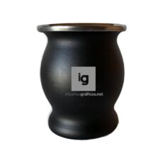 Mate IG Acero Inoxidable Mod  Copa Negro
