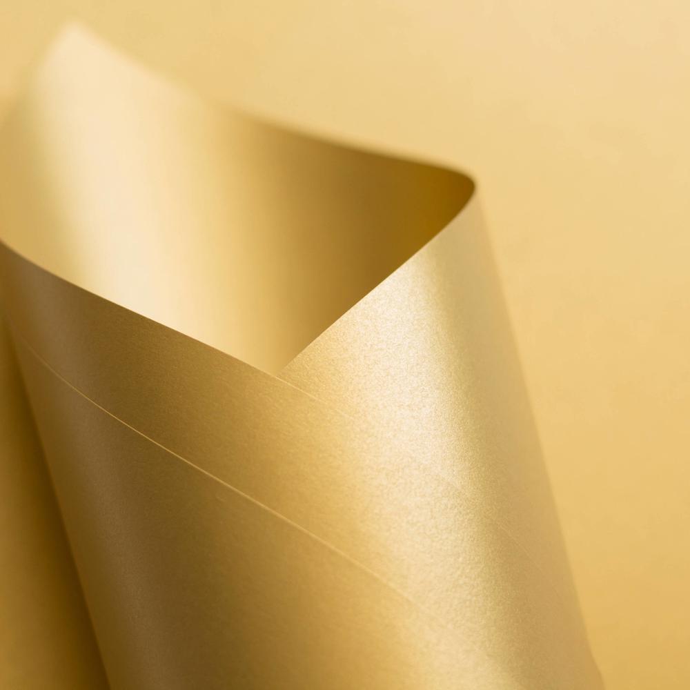 Papel Sirio Pearl Aurum 300g - 72 x 102 cm
