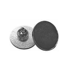 Pin Dome Cromo Plata Redondo