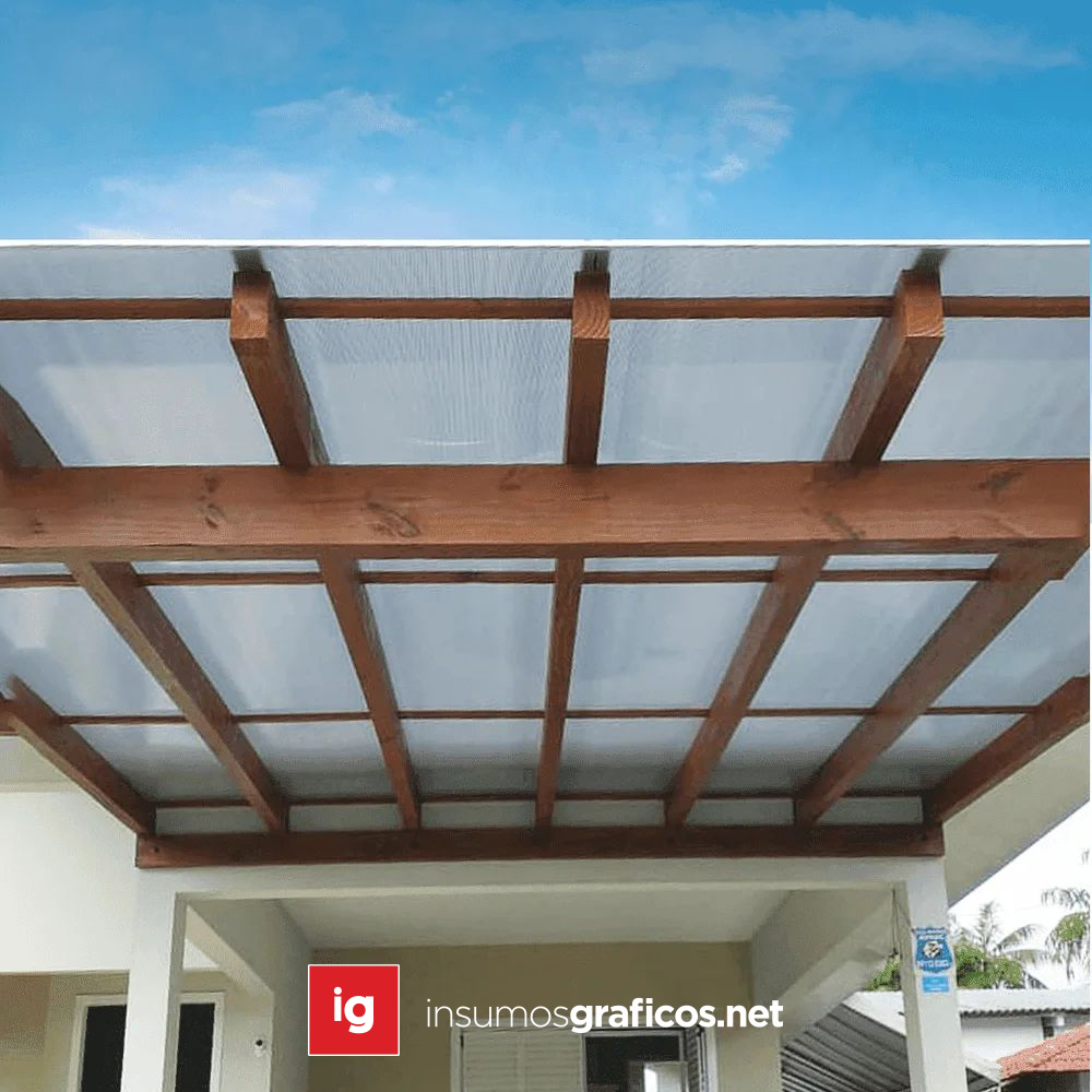 Policarbonato Alveolar Blanco 4 mm 210x580 cm