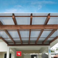 Policarbonato Alveolar Blanco 8 mm 210x580 cm