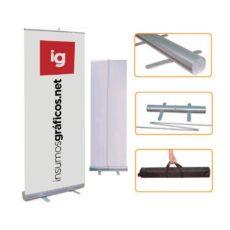 Porta Banner Roll Up 1 Cara - 200 x 85 cm