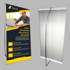 Porta Banner Tensor Simple 1 Cara - 190 x 90 cm