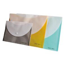 Sobre Plástico con Botón - Naranja - A4