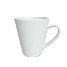 Taza Cerámica Cónica Blanca x 1