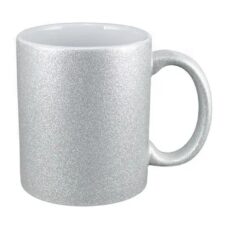 Taza Cerámica Glitter Plata x 1