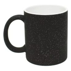 Taza Cerámica Mágica Negra con Glitter x 1