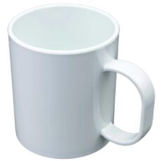 Taza Polímero Recta Blanca Premium x 1