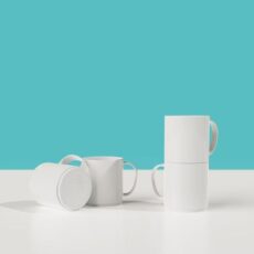 Taza Polímero Workat Apilable Blanca x 1