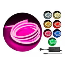 Tira LED NEÓN 2835 Exterior C Fte - Fucsia - 5m