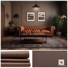 Vinilo Simil Cuero Marrón 122 cm