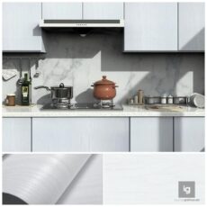 Vinilo Simil Madera Maple Blanco 122 cm