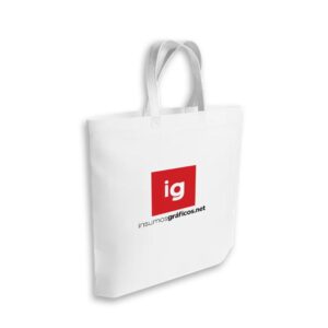 Bolsa Friselina Lisa Blanca 30x40 con Fuelle x 50