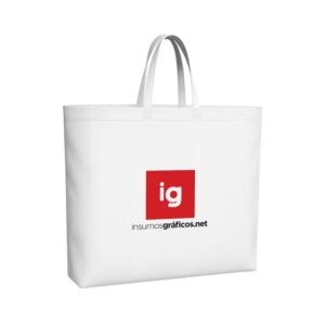 Bolsa Friselina Lisa Blanca 40x45 con Fuelle x 50