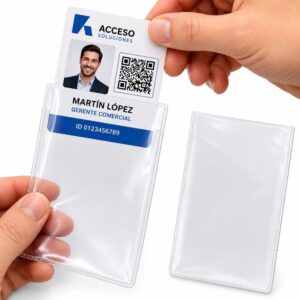 Porta Credencial Bolsillo 70x110mm  x10 u