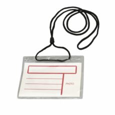 Porta Credencial Bolsillo con cordel 8x11cm  x10u 