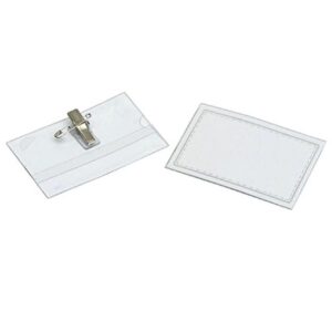 Porta Credencial Cocodrilo y Alfiler 6x9cm  x10 u