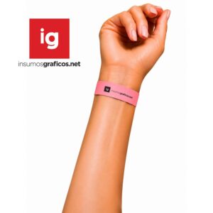 Pulsera Lisa Para impresion Laser Salmón