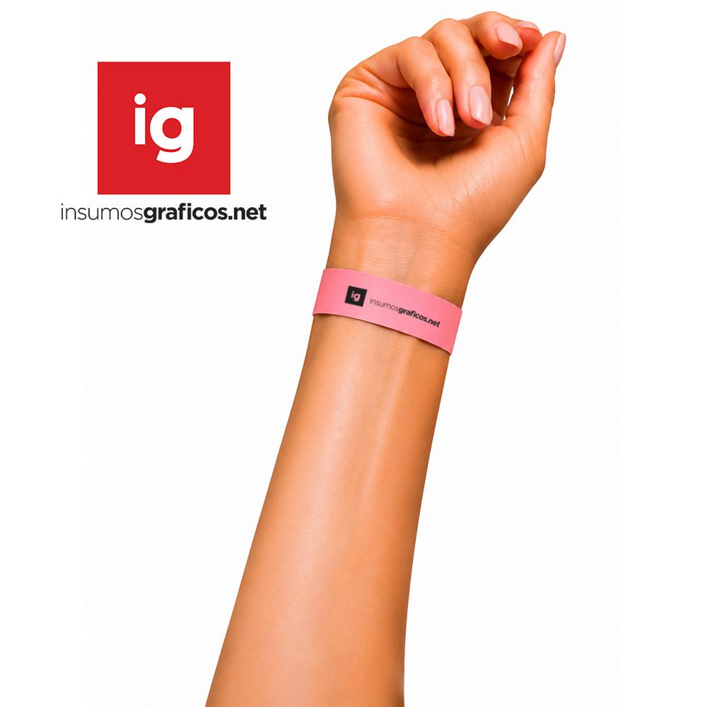 Pulsera Lisa Para impresion Laser Salmón