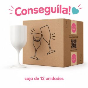 Copa Polímero Workat Apilable Blanca x 12