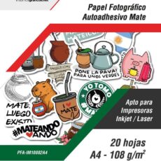 Autoadhesivo Fotográfico Mate 108g 20h A4