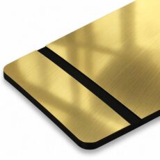 BICAPA LASERABLE Oro Cepillado-Negro 60x120 cm