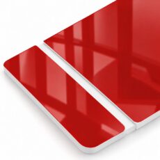 BICAPA LASERABLE Rojo-Blanco 60x120 cm