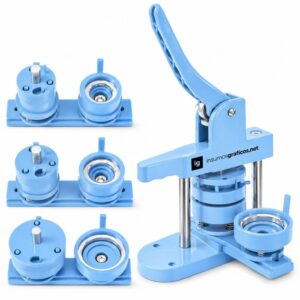 Máquina de Pines Rotativa Plástica Azul 25 a 58 mm