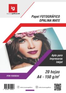 Papel Fotográfico Mate 150g 20h A4